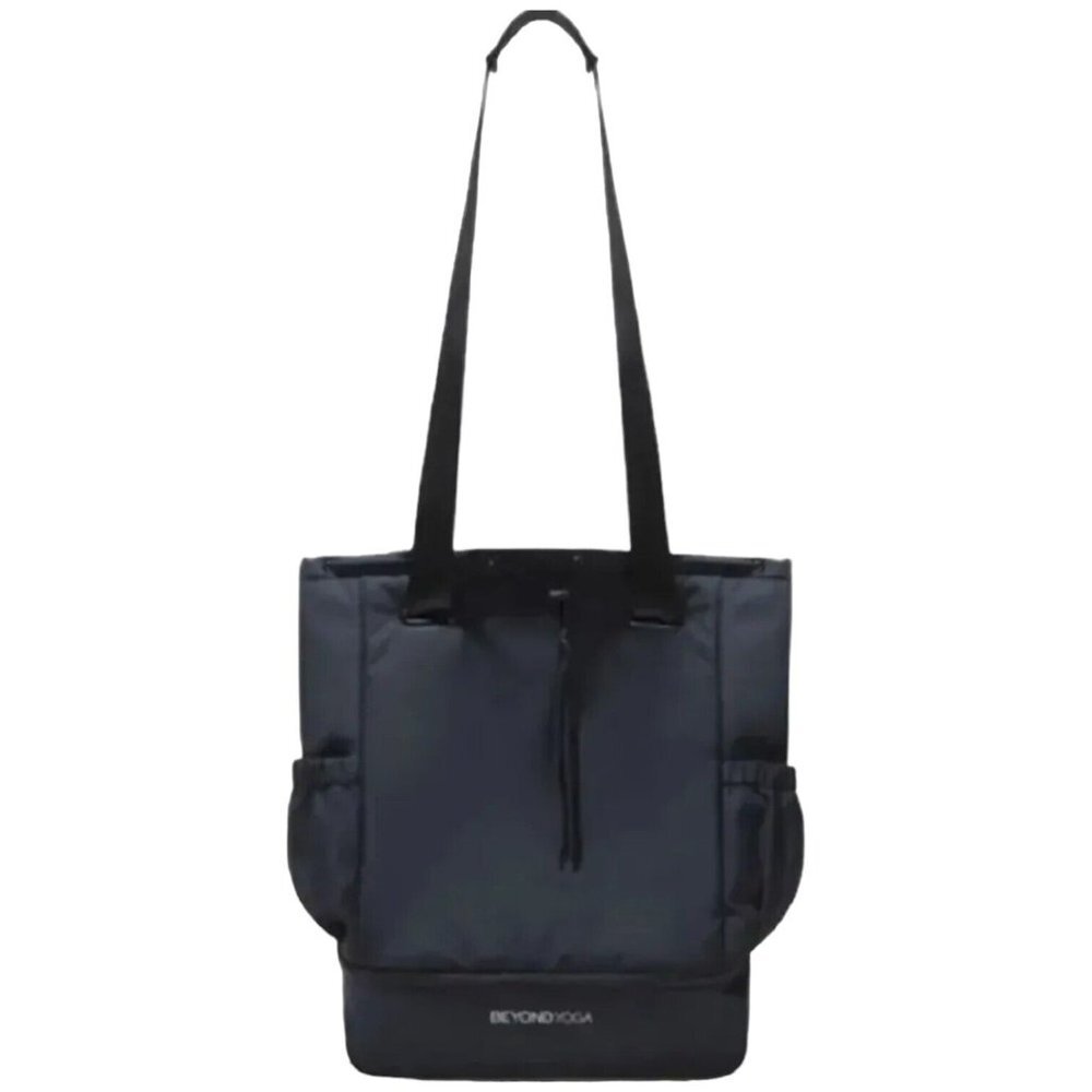 BEYOND YOGA Black Drawstring Convertible Gym‎ Bag Backpack Shoulder Bag NEW